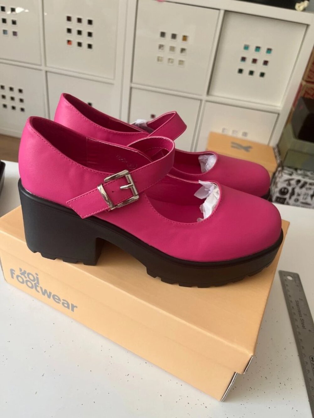Koi Footwear Fuschia Tira Mary Janes Womens 9 UK 7